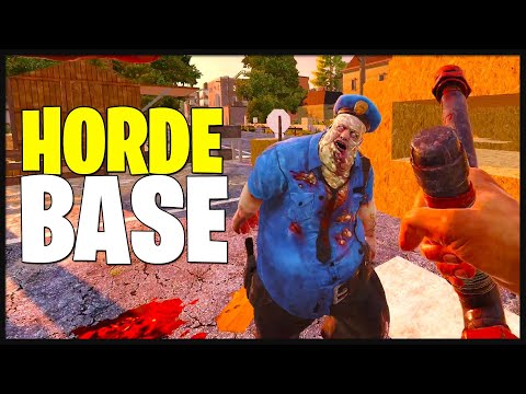 This is the BEST HORDE Base Design for HARDCORE Alpha 20! (7 Days to Die Alpha 20 Hardcore EP5)