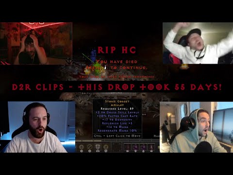 D2R CLIPS #47 - THIS DROP TOOK 55 DAYS, INSANE CRAFTING LUCK, RAREST JAVELINS IN THE GAME?