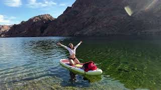 11 minutes of Yoga breaks while paddle boarding down the Colorado River!