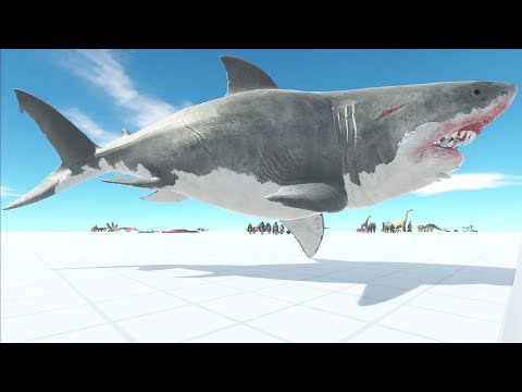 🎈🎈🎈⚡The Mutant Megalodon King⚡ ⚔VS⚔⚡ All Unit⚡🎈🎈🎈 -- Animal Revolt Battle Simulator