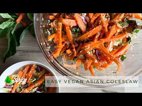 Easy Vegan Asian Coleslaw Recipe