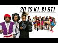 20 COSTUMES VS 3 INFLUENCERS TJ KJ BJ TKB
