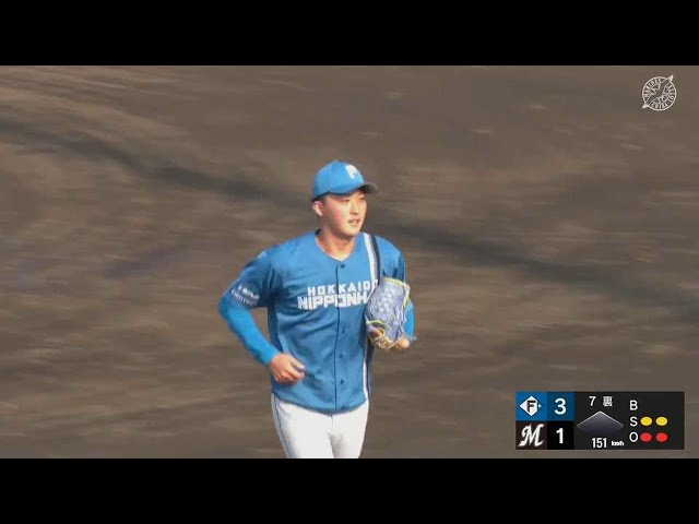 【ファーム】支配下へアピール!! ファイターズ・柳川大晟 3者連続三振の好投を見せる!!  2023年4月1日 千葉ロッテマリーンズ 対 北海道日本ハムファイターズ