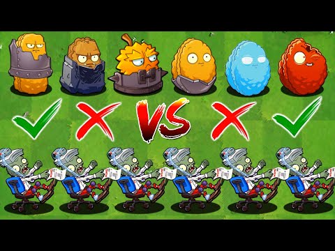 PvZ 2 Challenge - All Defense & Other Plants vs ZCorp Chair Racer - Who Will Win ?