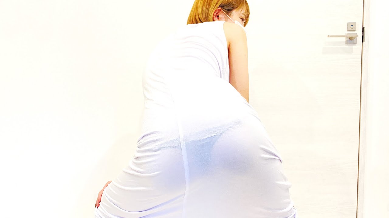 【ノーブラ】下半身ストレッチに挑戦してみた...//