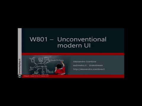 Unconventional Modern UI