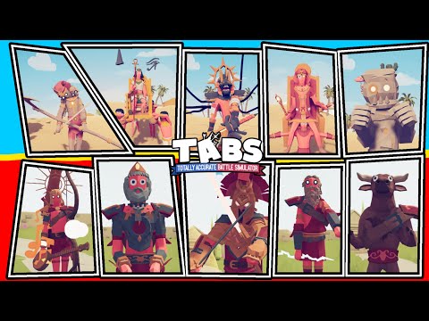 MEGA ANCIENT TEAM vs MEGA EGYPT TEAM - Totally Accurate Battle Simulator | TABS
