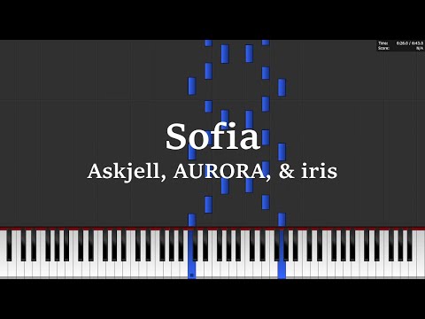 Sofia by Askjell, AURORA, and iris (Piano Tutorial)