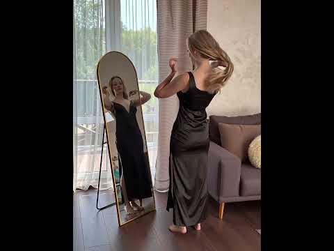 Миниатюра изображения товара Зеркало Emze Арка Напольное и настенное 45x150см в алюм. раме / DK0915.AUR (золото)