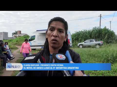 El móvil de ANSES brinda atenciones en Palpalá