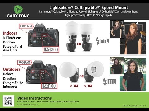 Gary Fong Introduces The New Version 5 (2014) Lightsphere Collapsible Speedmount
