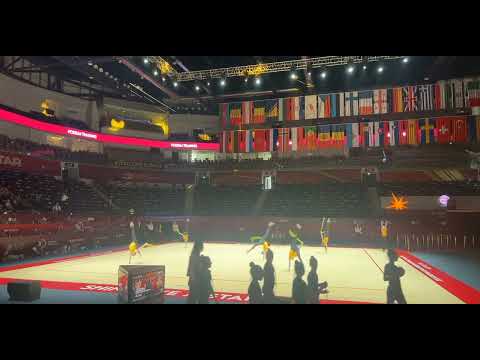 Junior Group Team Ukraine 5 Ropes Podium Trainings - European Championships Baku 2023