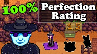 Clearing the Boulder to the Summit in Stardew Valley 1.5 - 100% Perfection Rating