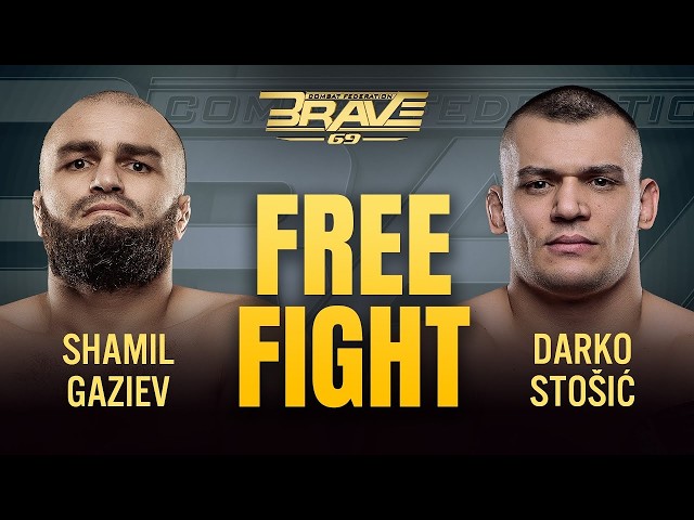 Gaziev vs Stošić Full Fight | BRAVE CF Heavyweight War Before UFC Perth & FNC 31