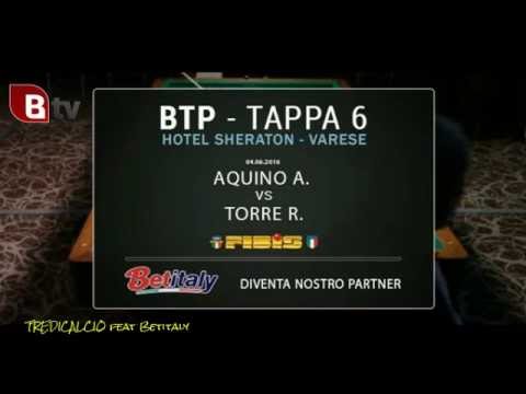 AQUINO vs TORRE - 6^PROVA BILIARDO BTP 2016 VARESE
