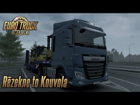Euro Truck Simulator 2 1.35 - DAF XF Euro 6 - Rēzekne (LV) to Kouvola (FI)