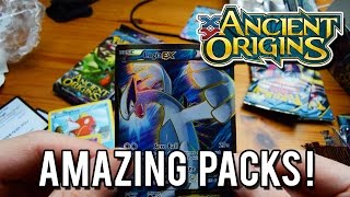 Pokémon TCG: Ancient Origins Booster Box Opening - My First EX Card! (Part 1 of 2)