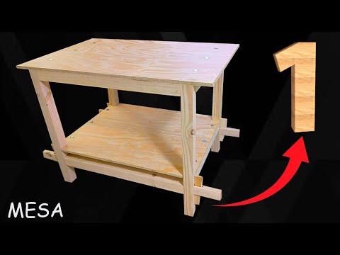 Mesa de trabajo desmontable: bricolaje barato y fácil
