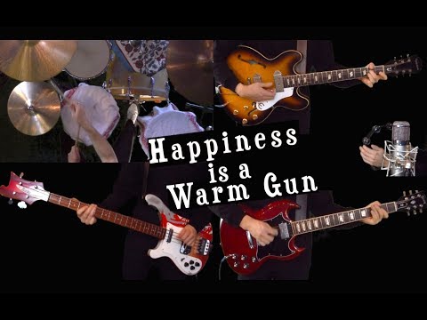 Happiness is a Warm Gun - Guitar, Bass, Drums and Piano Cover - Instrumental