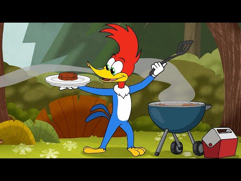 Capa de Pica-Pau | Pica-Pau faz um churrasco | Desenhos Animados em Português