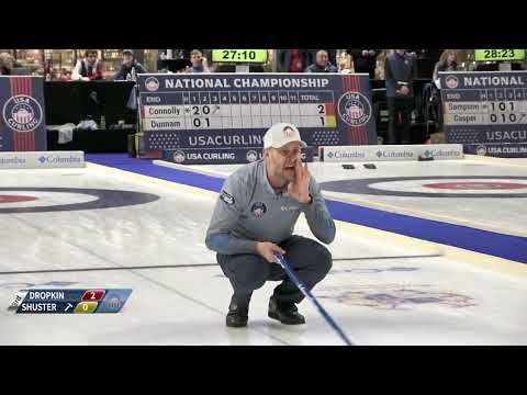 John Shuster Dig For Three vs Dropkin - US Nationals - February 2024