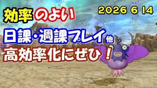 【ドラクエ10生配信No.320】効率のよい日課・週課など　2026.6.14