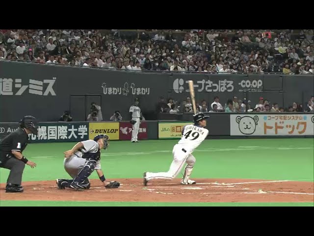 2回表 連夜の活躍!! ファイターズ・石川慎 先制タイムリーヒット!! 2014/5/21 F-D
