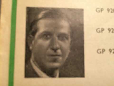 Emilio Livi, Tenor, Radio Orchestra di Milano, Pallide Rose, Waltz, 1933