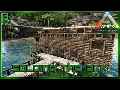 JOURNEY TO THE HIDDEN VALLEY! FLOATING SHACK BUILD! Soloing the Ark S6E6