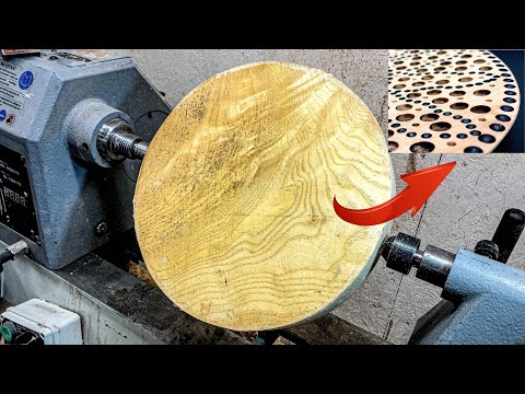 Woodturning / carving – Heart of Holes Plate