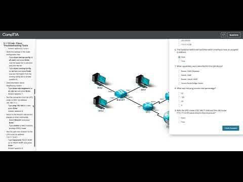 5.1.10 Lab  Cisco Troubleshooting Tools