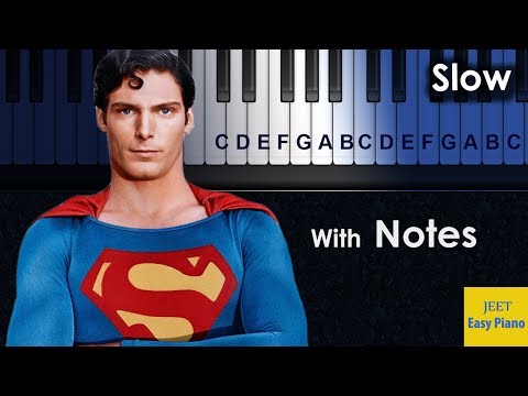 easy piano songs for beginners john williams superman theme