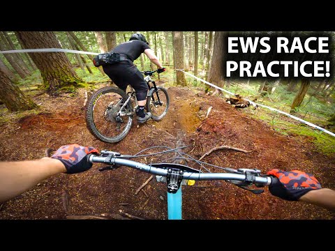We are about to RACE THE WHISTLER EWS 80!  Scoping lines with the boys