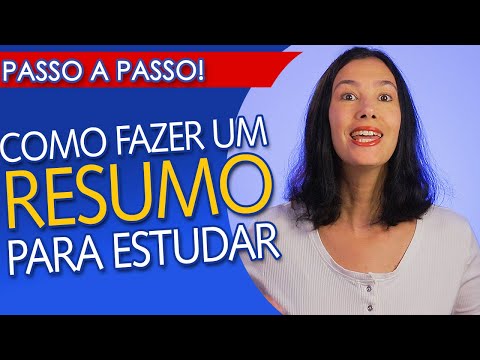 COMO FAZER UM RESUMO DE UM TEXTO ou LIVRO PARA ESTUDO - Passo a passo FÁCIL E RÁPIDO!