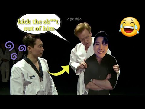 Conan O'brien reaction to Jhope called him curtain