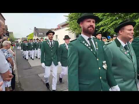 Schützenfest 2024 Wevelinghoven – Sonntag, 18. August: Kirchgang, Jubiläumsfestumzug & Showband