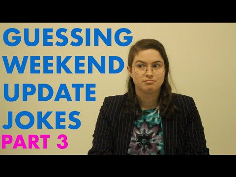 Guessing SNL Weekend Update Jokes (Oct 17, 2020)