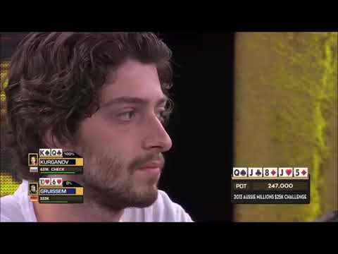 Philipp Gruissem three barrel bluffs Igor Kurganov in high roller event