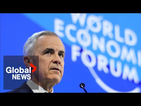 Carney says Canada stands with Greenland, Denmark in speech on “new world order” | FULL