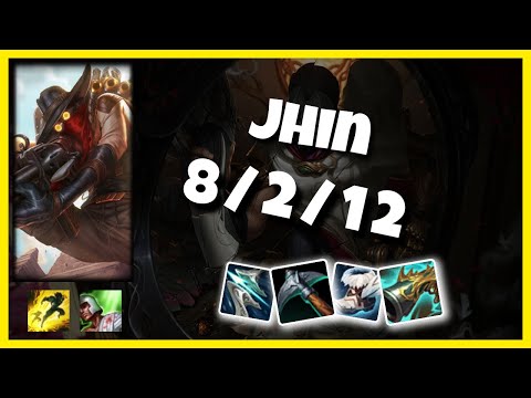 Jhin Gameplay Challenger Replay S11 - 10.25 Bot Lane (8/2/12) - EU
