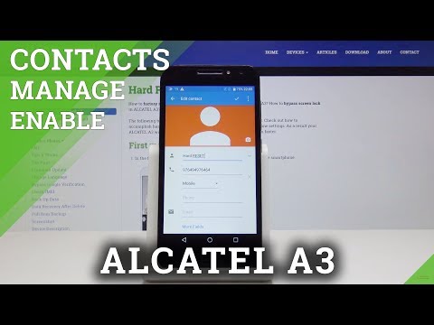 How to Personalize Contacts in ALCATEL A3 - Add Photo to Contact