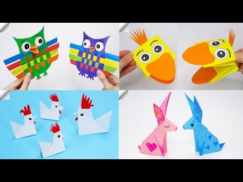6 DIY paper crafts Moving paper TOYS Easy paper crafts