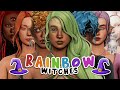 Rainbow Witches 🌙 + CC List | Sims 4 Create a Sim