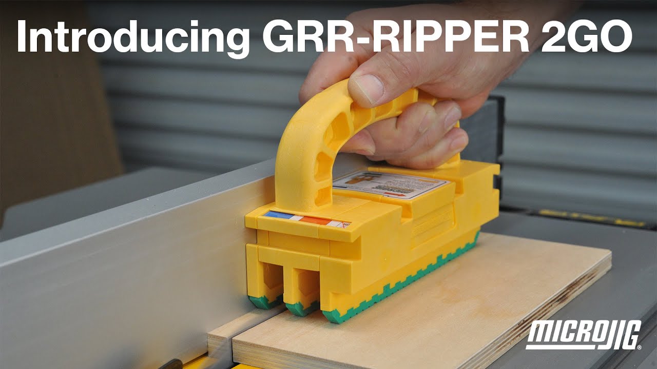 GRR-RIPPER 2GO (GR-2GO) | #1 Best-Selling Table Saw Push Block System
