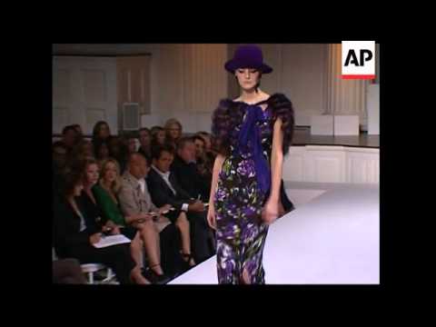 Oscar de la Renta presents his spring collection in Manhattan