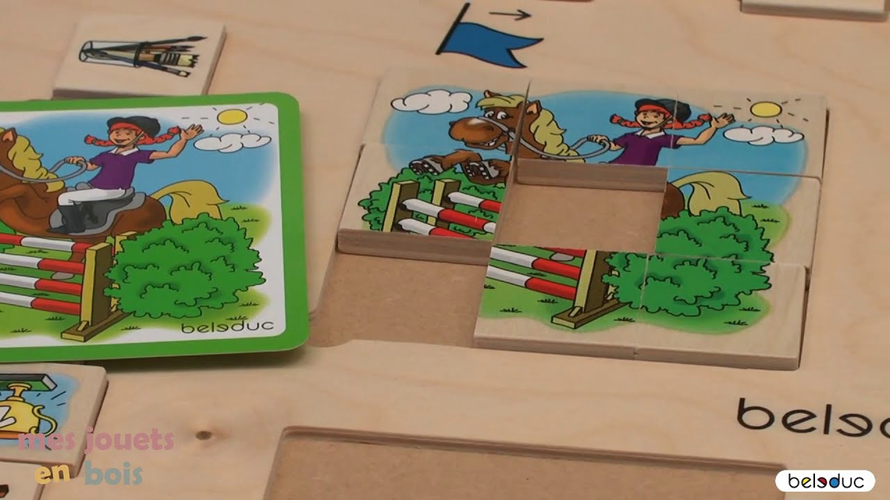 Jeu de société en bois pour enfant - Jeu des loisirs