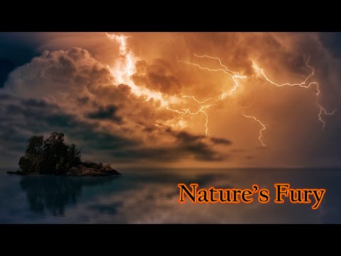 VIGOROUS LIGHTNING AND THUNDERSTORM TIMELAPSE