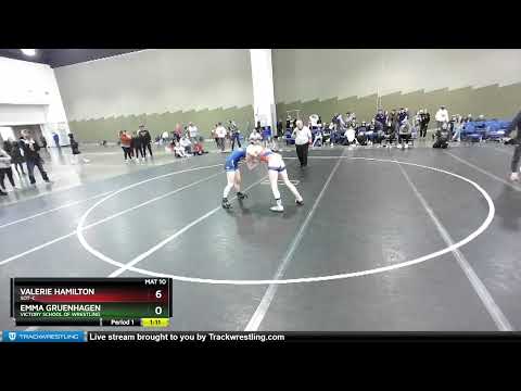 127 Lbs 1st Place Match - Valerie Hamilton, SOT-C Vs Emma Gruenhagen, Victory School Of Wrestling