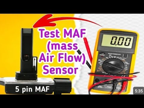 HOW TO TEST MASS AIR FLOW SENSOR WITH MULTIMETER (MAF ) SENSOR FOR ALL CARS