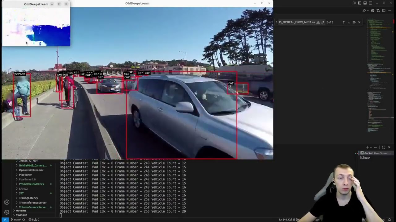 How does NVIDIA Optical Flow (NVOF)  deepstream plugin works?